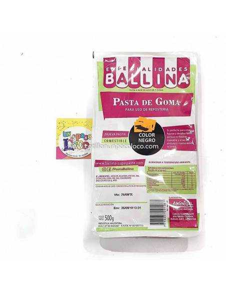 PASTA DE GOMA x 500g NEGRO