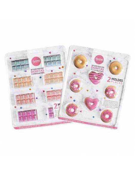SETS 2 PLACAS PARA REALIZAR DONITAS Y CHOCOLATINES
