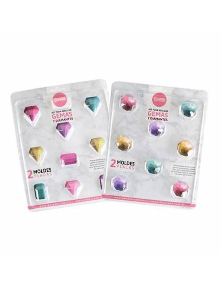 SETS 2 PLACAS PARA REALIZAR GEMAS Y DIAMANTES