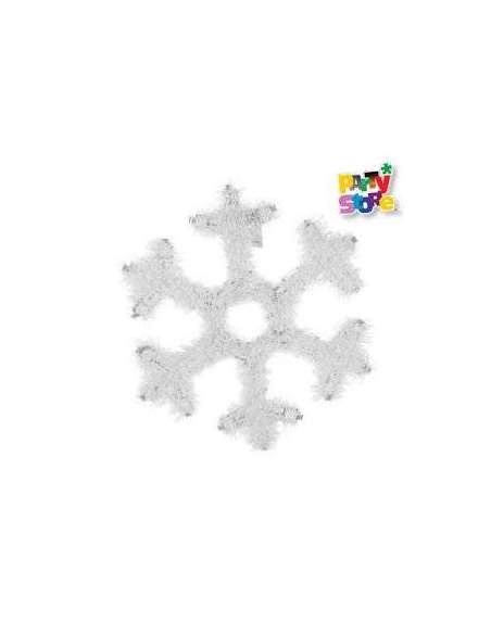 DECORACION COPO DE NIEVE METALIZADO 32cm NA21