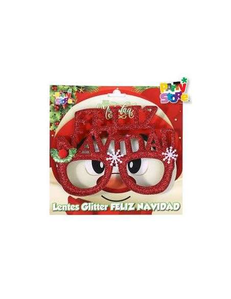 LENTES GLITTER FELIZ NAVIDAD NA04