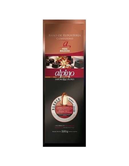 CHOCOLATE BARRA BAÑO MOLDEO BLANCO ALPINO x500g