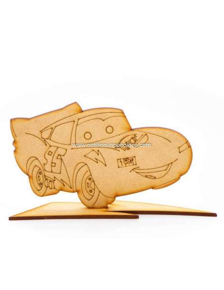 PLACA MADERA CARS