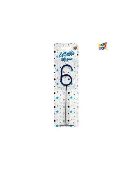 NUMERO ESTRELLITA MAGICA CELESTE 6
