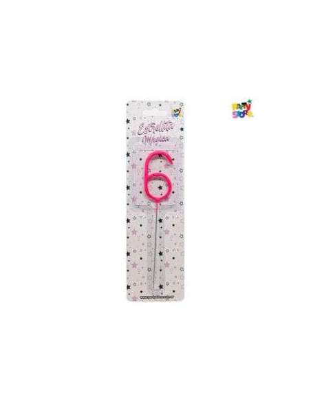 NUMERO ESTRELLITA MAGICA ROSA 6
