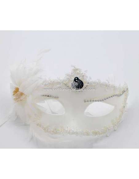 VENECIANA BLANCA CON FLOR COSTADO FV1-18-01