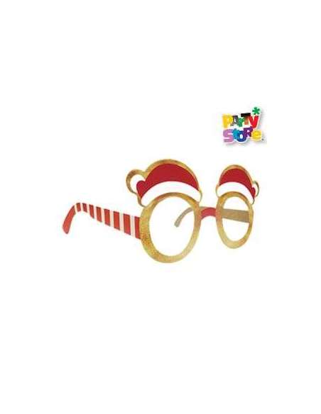LENTES DE PAPEL NAVIDEÑOS x6 NA35