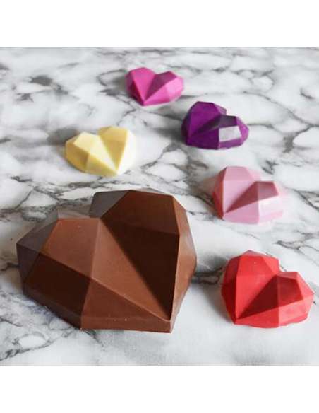 SETS DOBLE 2 PLACAS CORAZON DIAMANTE