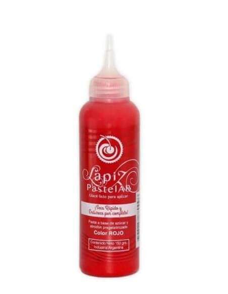 LAPIZ PASTELAR GLACE REAL SABORIZADO LISTO PARA USAR ROJO x150gr