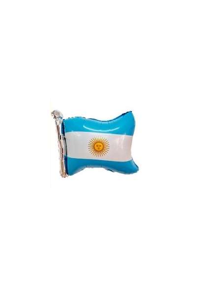 GLOBO METALIZADO BANDERA DE ARGENTINA 50x60cm x1