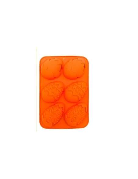 MOLDE SILICONA PLACA HUEVO x5 30x17cm