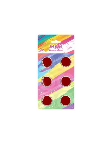 MAQUILLAJE BASIC COLORS x6u x2gr ROJO