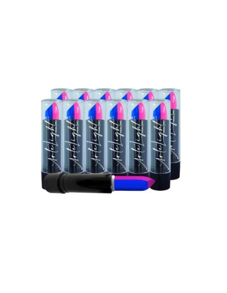 BARRA DE MAQUILLAJE NEON LABIAL FUSION TURQUESA/FUCSIA x5gr