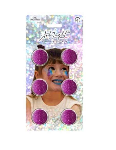 MAQUILLAJE GLITTER x6u x2gr ROSA
