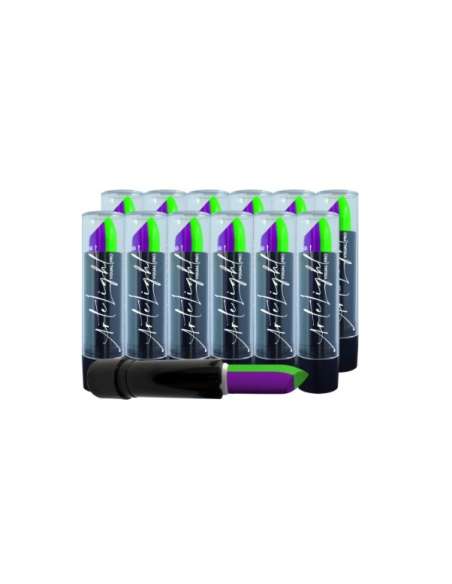 BARRA DE MAQUILLAJE NEON LABIAL FUSION VIOLETA/VERDE x5gr