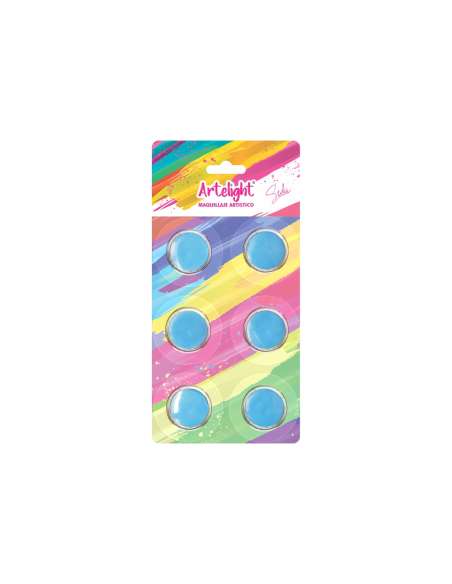 MAQUILLAJE BASIC COLORS x6u x2gr CELESTE
