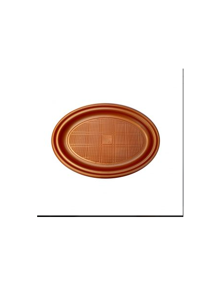 BANDEJA OVALO COBRE x25u