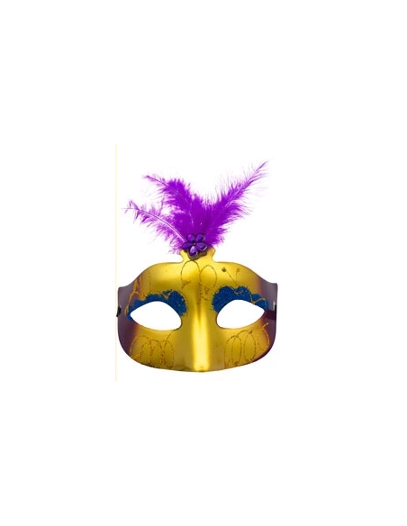 ANTIFAZ VENECIANA DEGRADE CON PLUMA Y DIGE VIOLETA