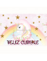 LAMINAS COMESTIBLES A4 C/L UNICORNIO CIRCULO