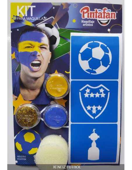 KITS MIX ACUA XENEIZE FUTBOL 2 AQUA + 1 GLITTER + STENCIL + ESPONJA