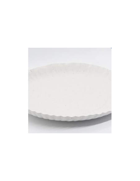 BANDEJA CARTON BLANCO REDONDA X100 N 14