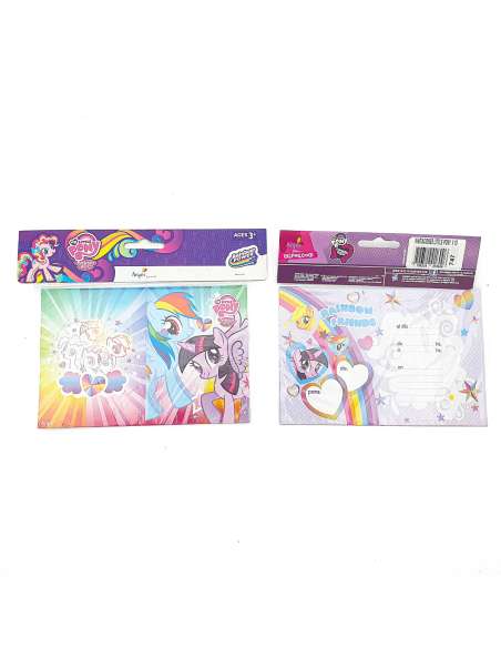 INVITACION MY LITTLE PONY x10
