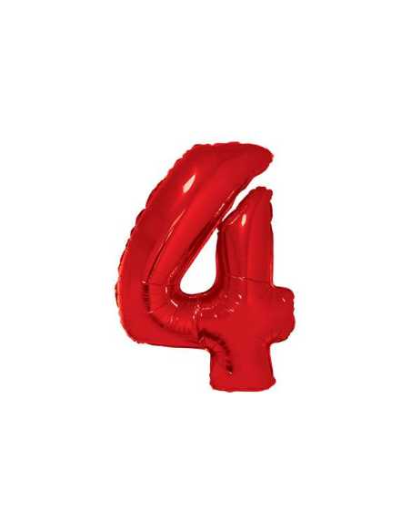OVN SL1 34 GLOBO ROJO NUMERO 4 x1