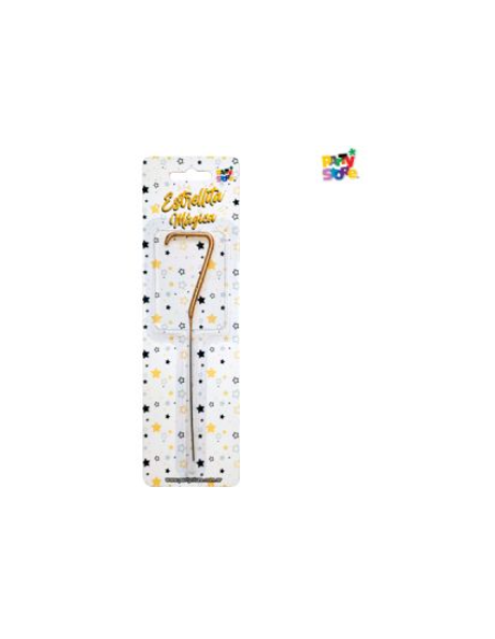 NUMERO ESTRELLITA MAGICA DORADA 7
