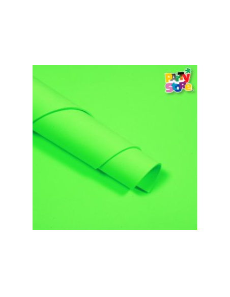 GOMA EVA FLUO VERDE 60x40 x1 GEFVE