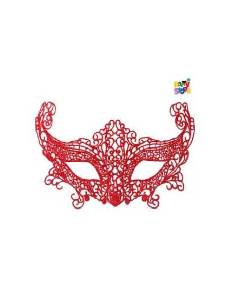 ANTIFAZ ENCAJE ROJO ZORRO