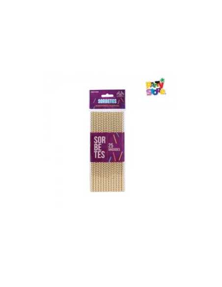 SORBETES CHEVRON DORADO x25