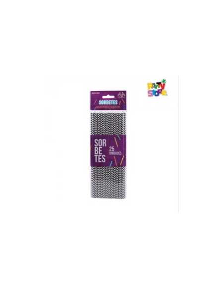 SORBETES CHEVRON NEGRO x25