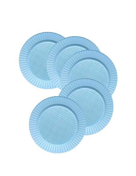 PLATO DIAM 22 COLOR x25 CELESTE PASTEL