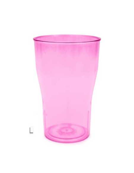 VASO COLA PP ROSA x1