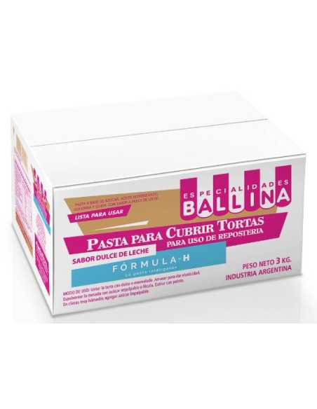 PASTA PARA CUBRIR TORTA FORMULA H DULCE DE LECHE x3kg