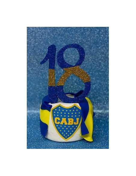 ADORNO DE PORCELANA TORTA EQUIPOS DE FUTBOL