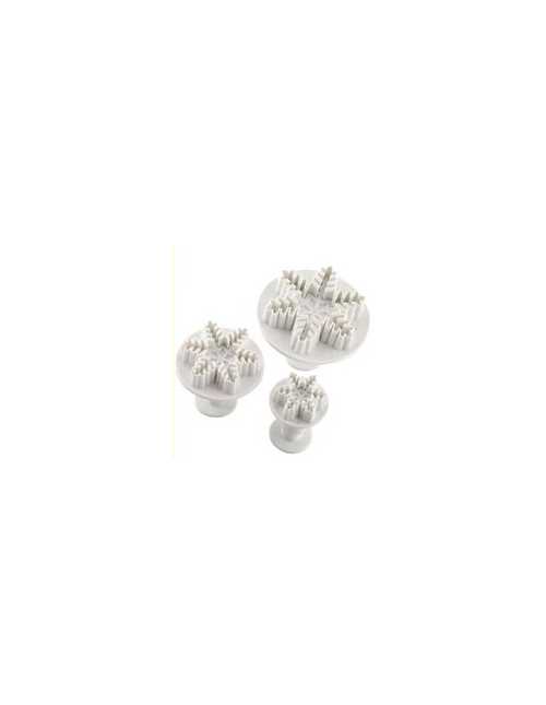 CORTANTE CON EXPULSOR SET x3 COPO DE NIEVE FINO 55 40 25mm