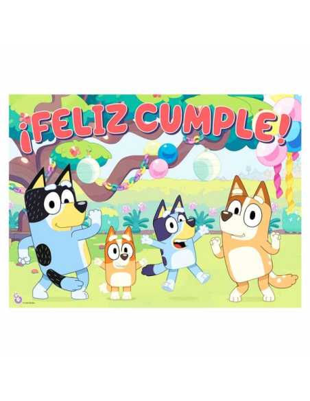 AFICHE FELIZ CUMPLE BLUEY x1