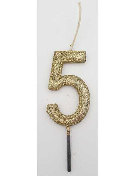 NUMERO 5 DORADO