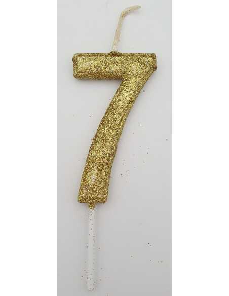 NUMERO 7 DORADO