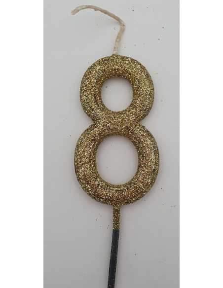 NUMERO 8 DORADO