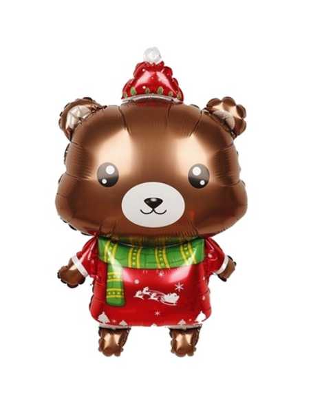 GLOBO OSO NAVIDEÑO 14"