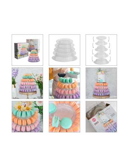 SOPORTE PARA TORRE DE MACARONS DE 5 PISOS