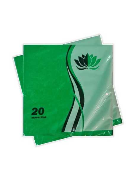 SERVILLETA TISSUE VERDE PAQX20