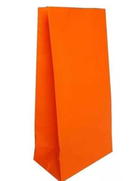 BOLSA PAPEL COTILLON NARANJA x10