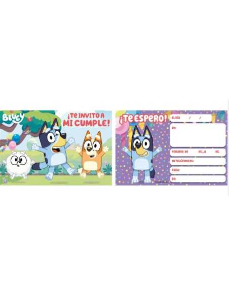 INVITACION BLUEY x10