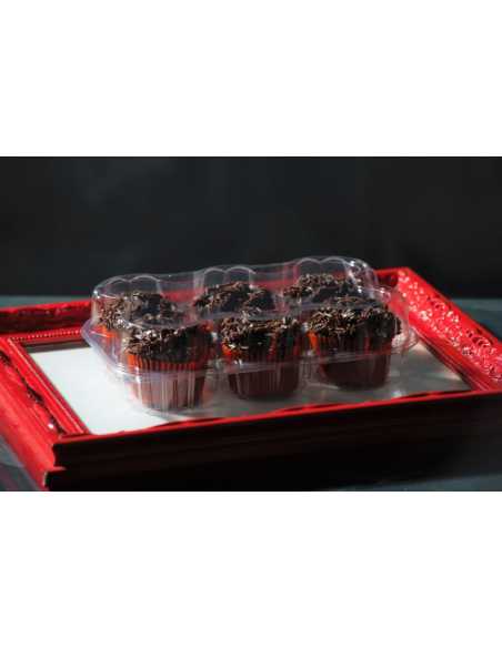ESTUCHE PARA 6 MUFFINS 238x167x66 x1u