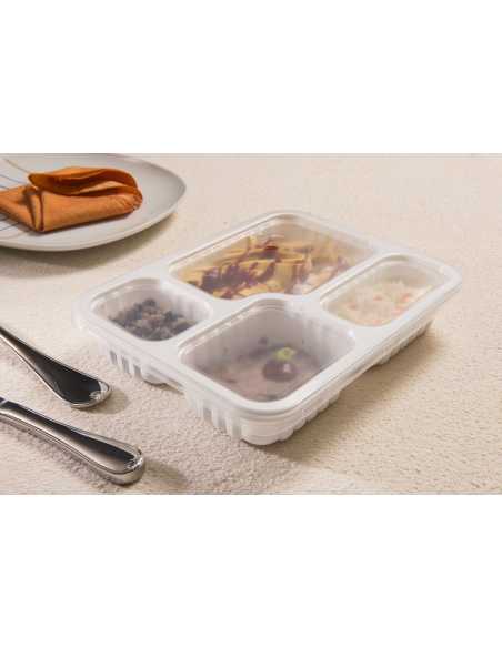 VIANDERA APTO MICROONDAS CON 4 DIVISIONES 270x210x45 x1