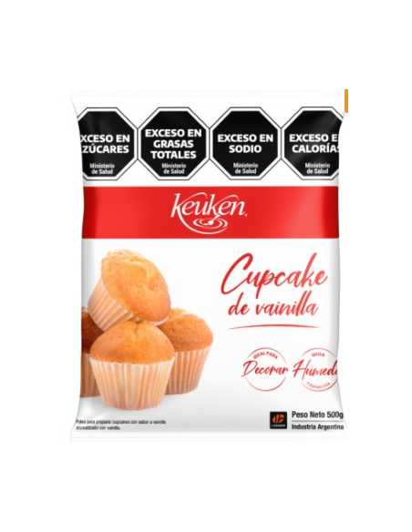 MIX PARA CUPCAKES VAINILLA x500gr KEUKEN