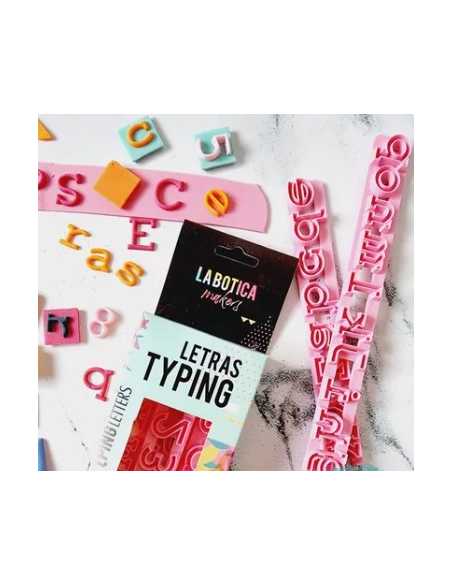 CORTANTE TYPING LETRAS Y NUMEROS x2